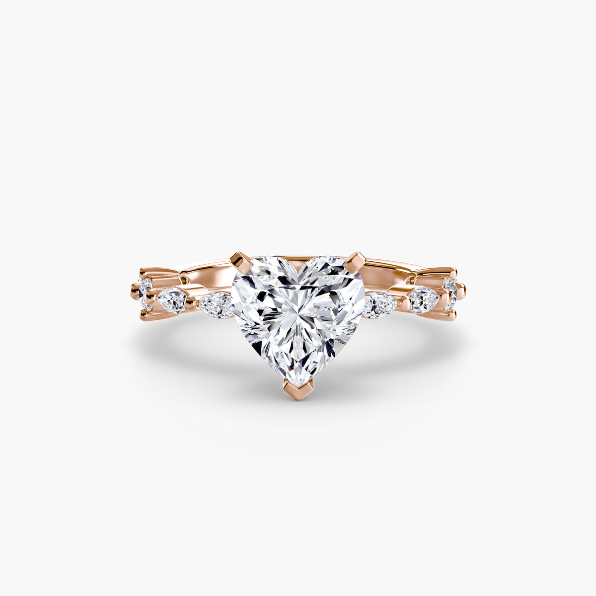 Bague Solitaire à Pavé Intégral