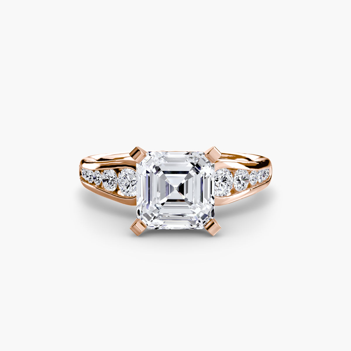 Bague Solitaire Pavée (Modèle 2)