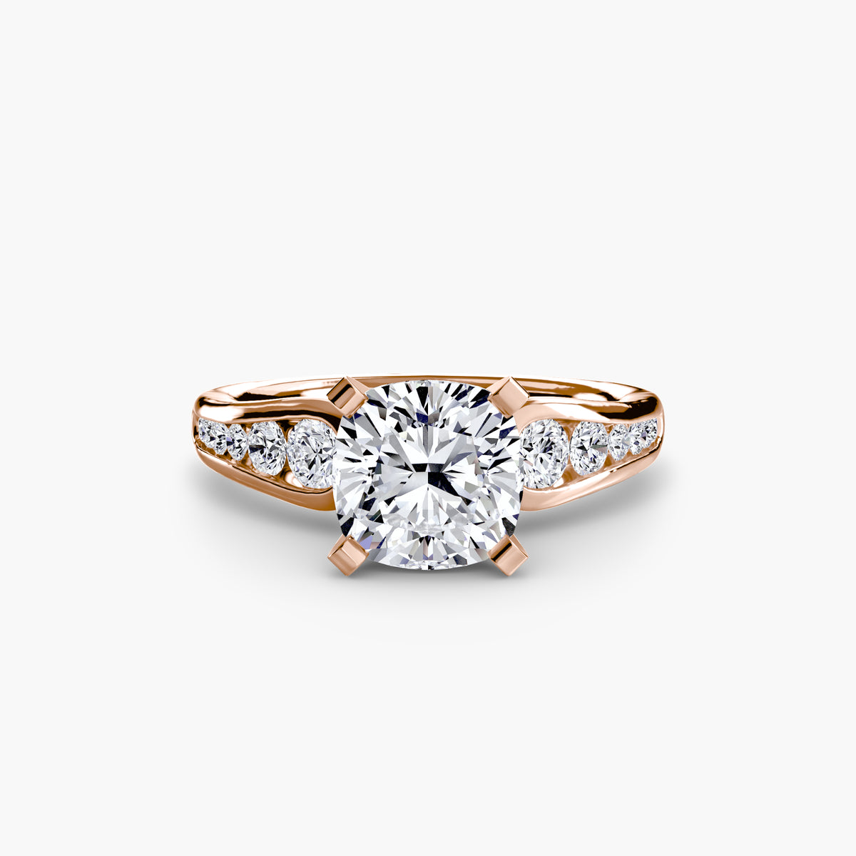 Bague Solitaire Pavée (Modèle 2)
