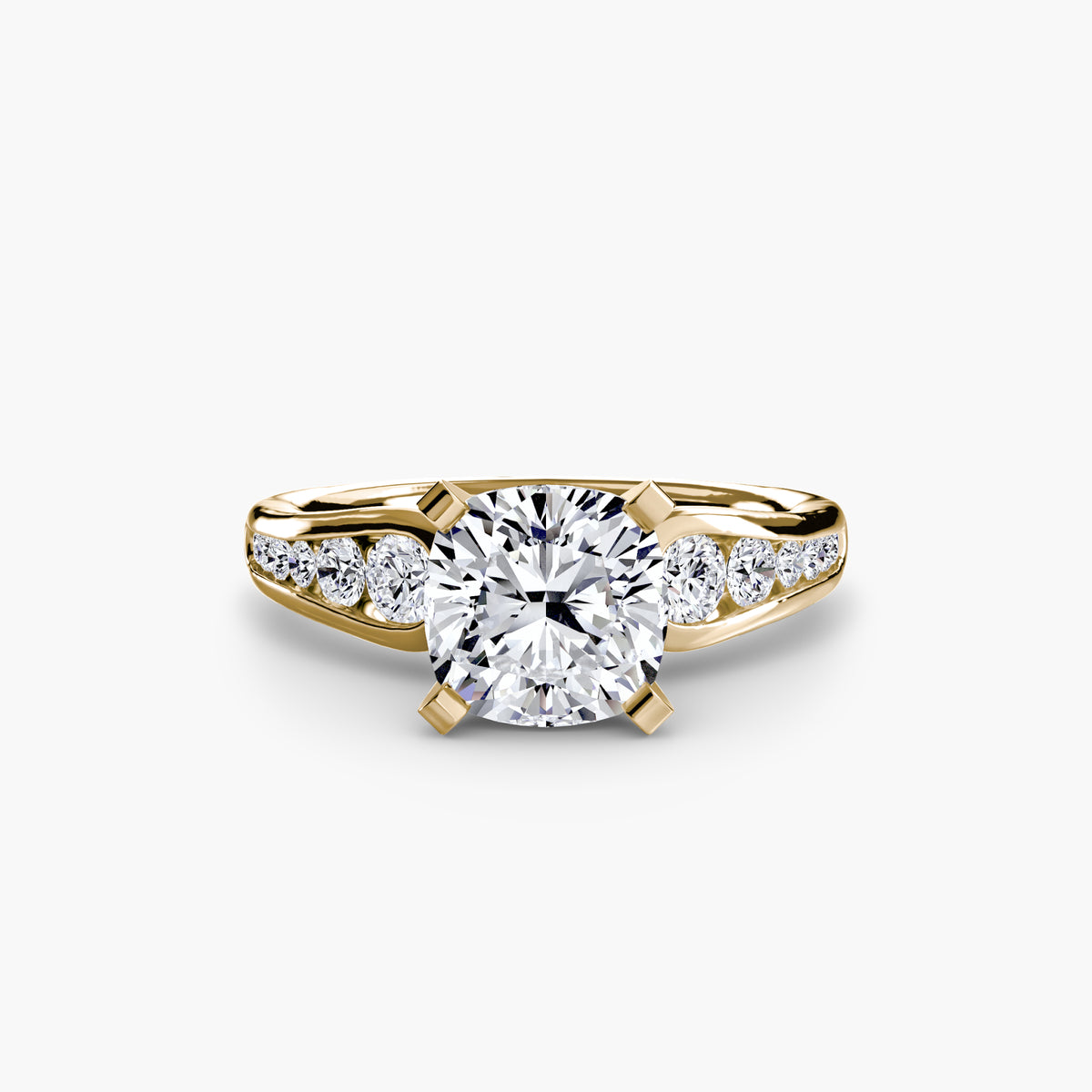 Bague Solitaire Pavée (Modèle 2)