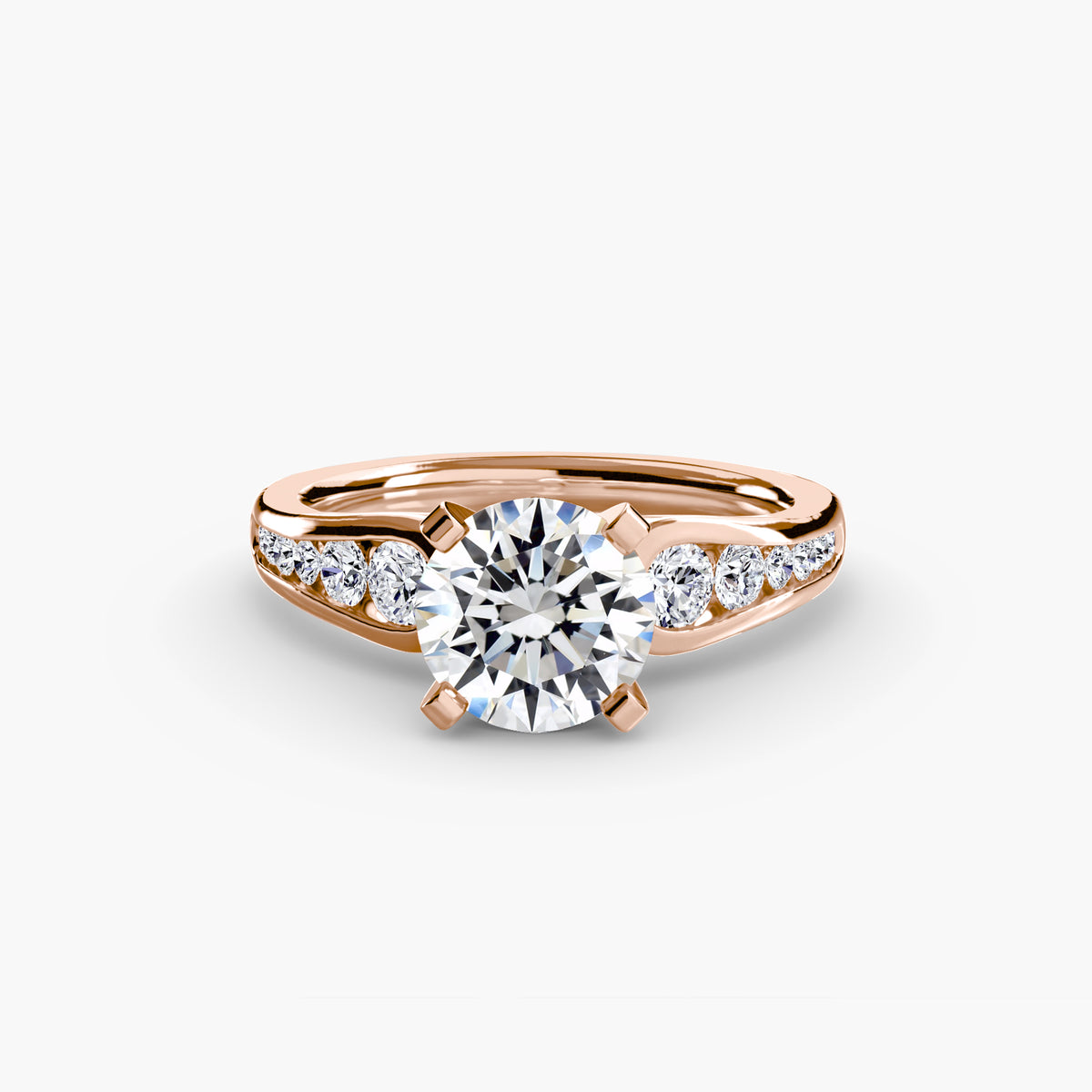 Bague Solitaire Pavée (Modèle 2)