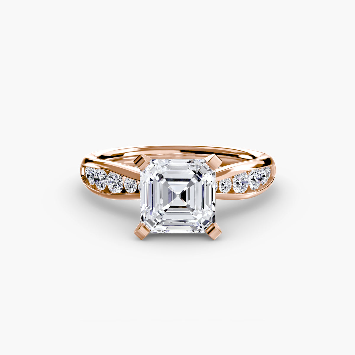 Bague Solitaire Pavée (Modèle 3)