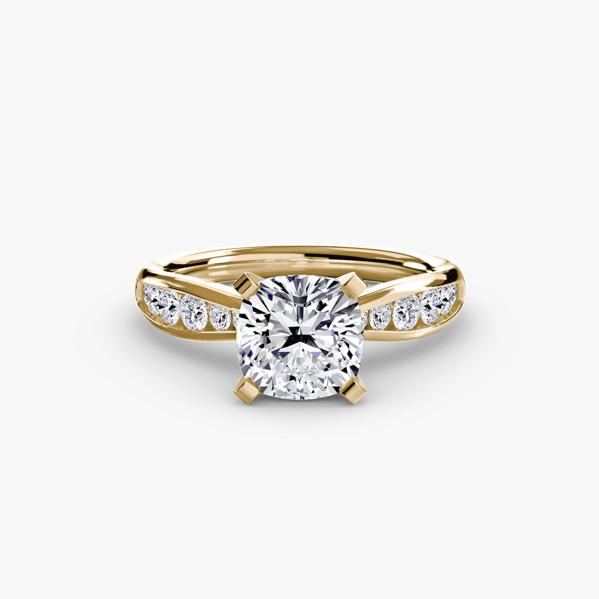 Bague Solitaire Pavée (Modèle 3)