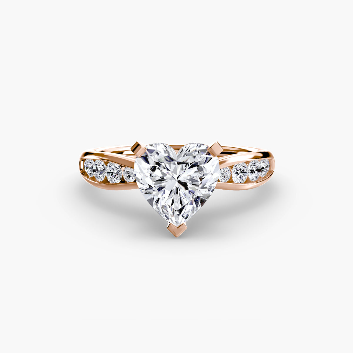 Bague Solitaire Pavée (Modèle 3)