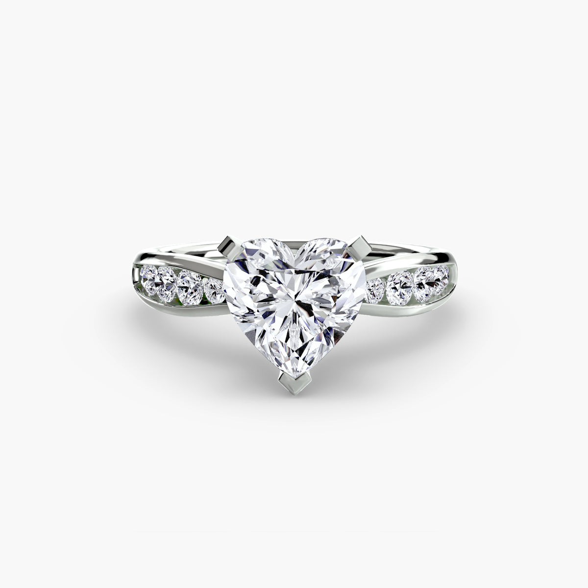 Bague Solitaire Pavée (Modèle 3)