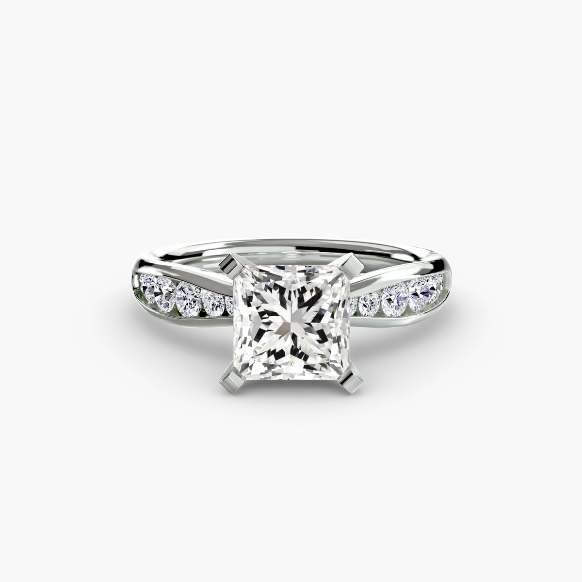 Bague Solitaire Pavée (Modèle 3)