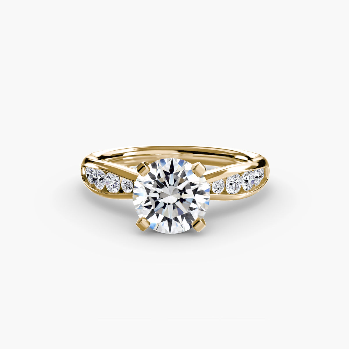 Bague Solitaire Pavée (Modèle 3)