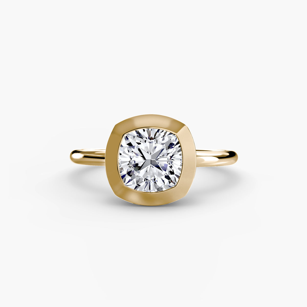 Bague Solitaire à Serti Clos