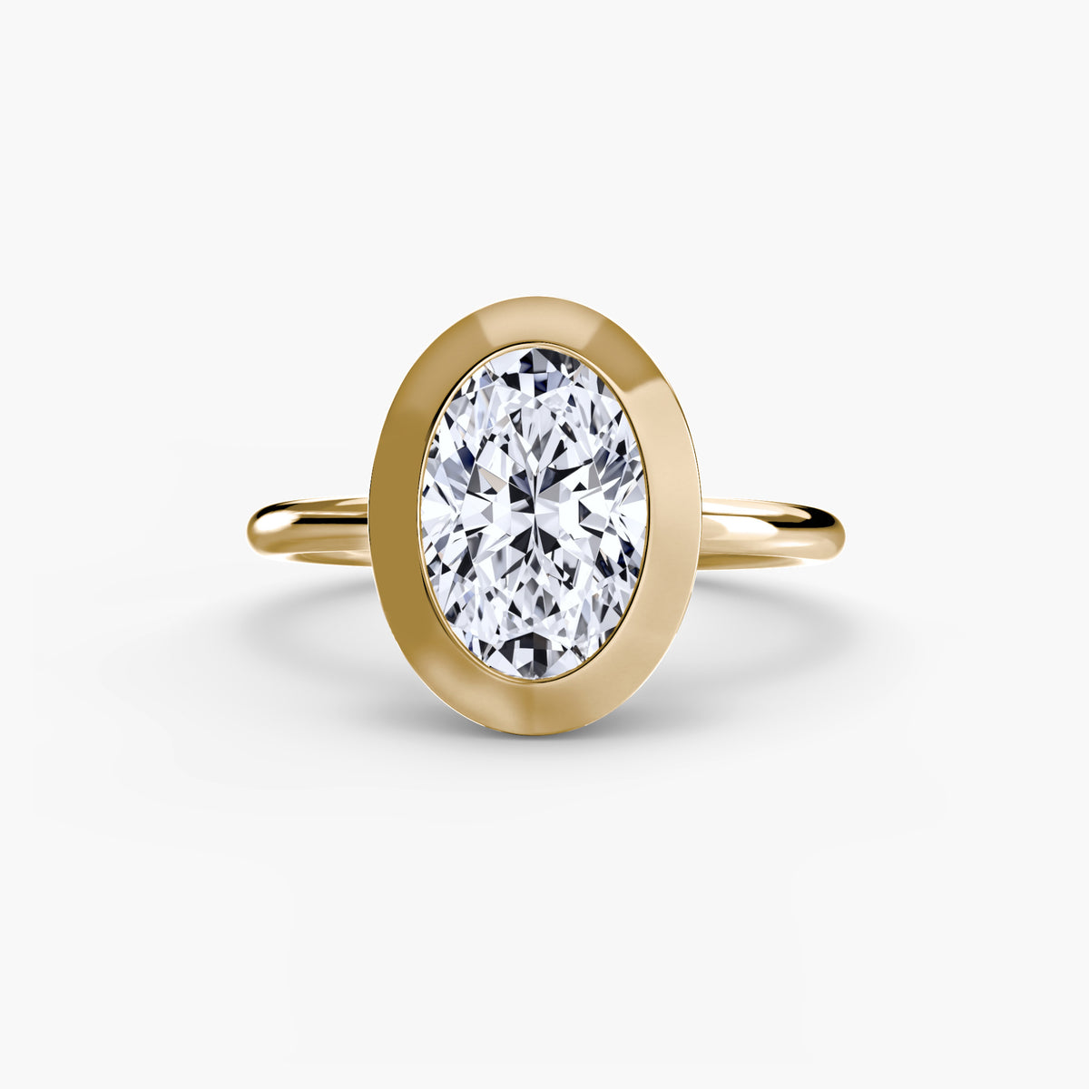 Bague Solitaire à Serti Clos