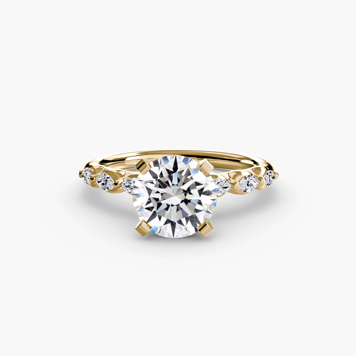Bague Solitaire Florale