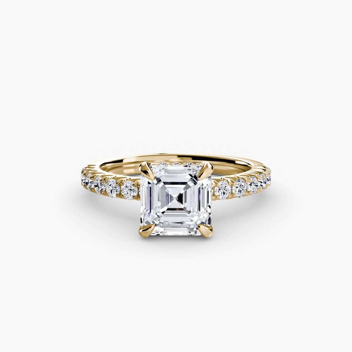Bague Solitaire Pavée (Modèle 6)