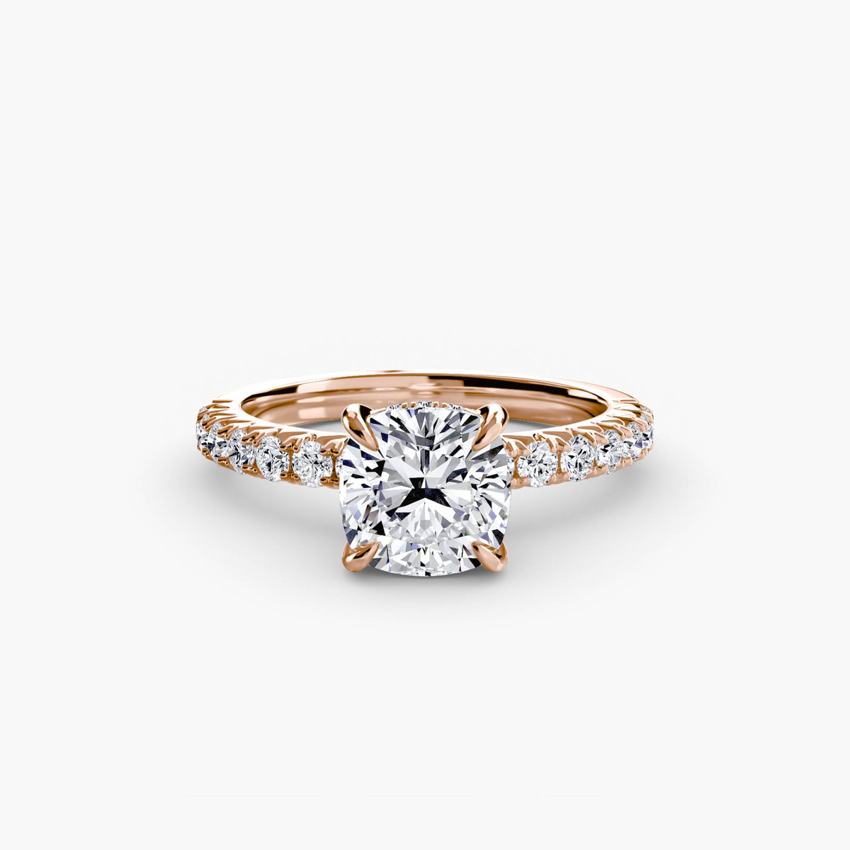 Bague Solitaire Pavée (Modèle 6)