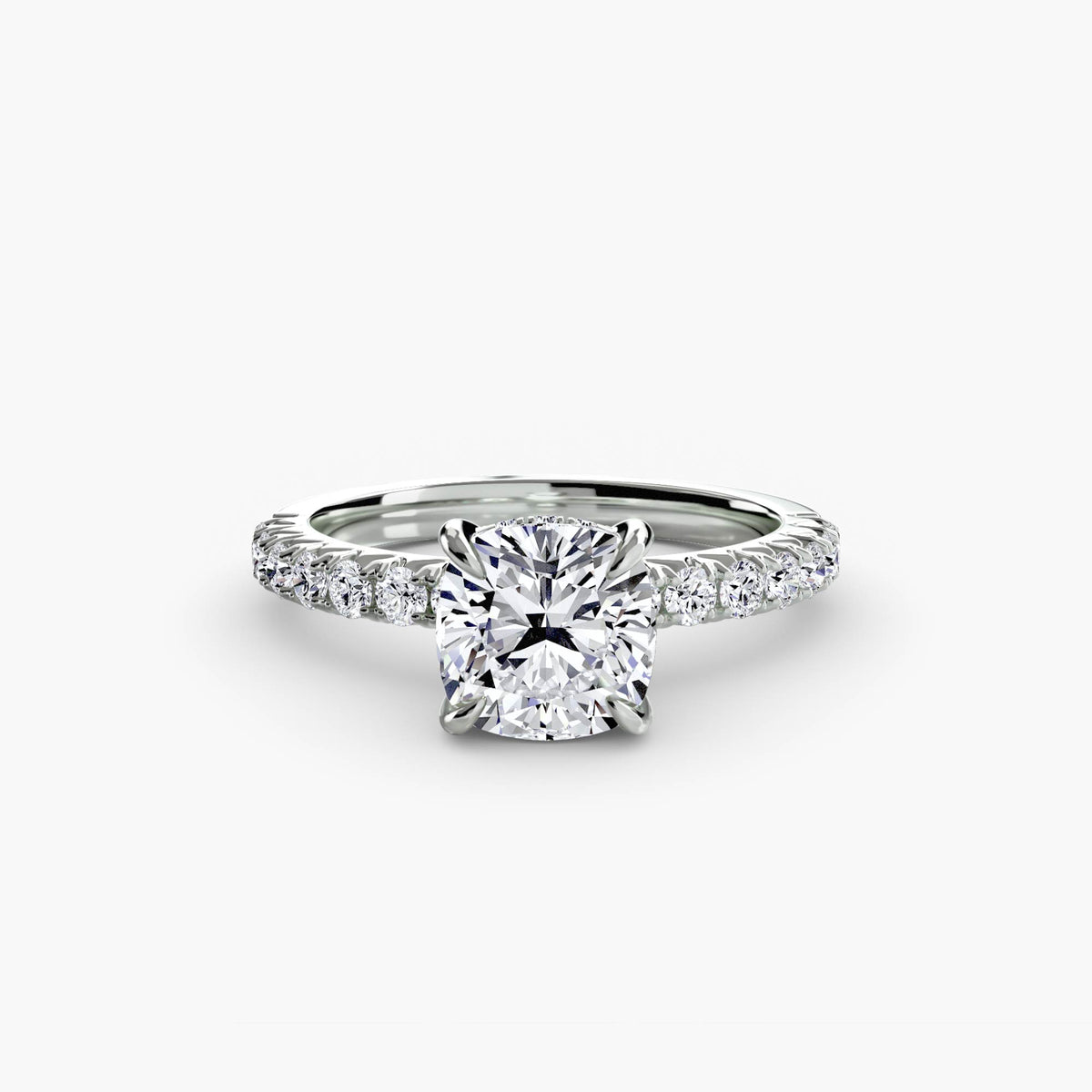 Bague Solitaire Pavée (Modèle 6)