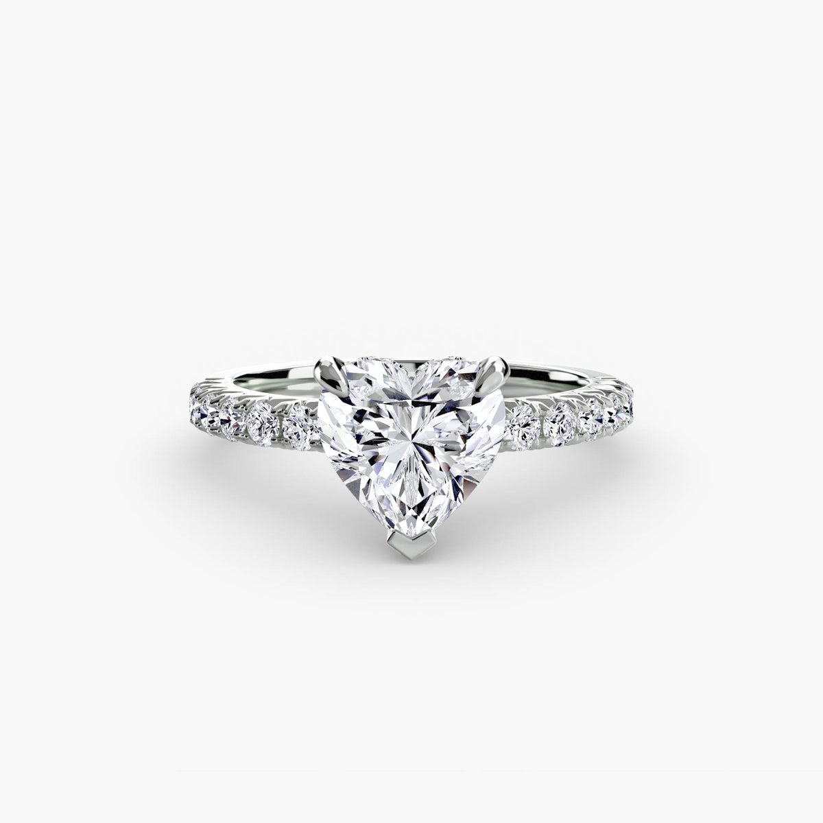Bague Solitaire Pavée (Modèle 6)
