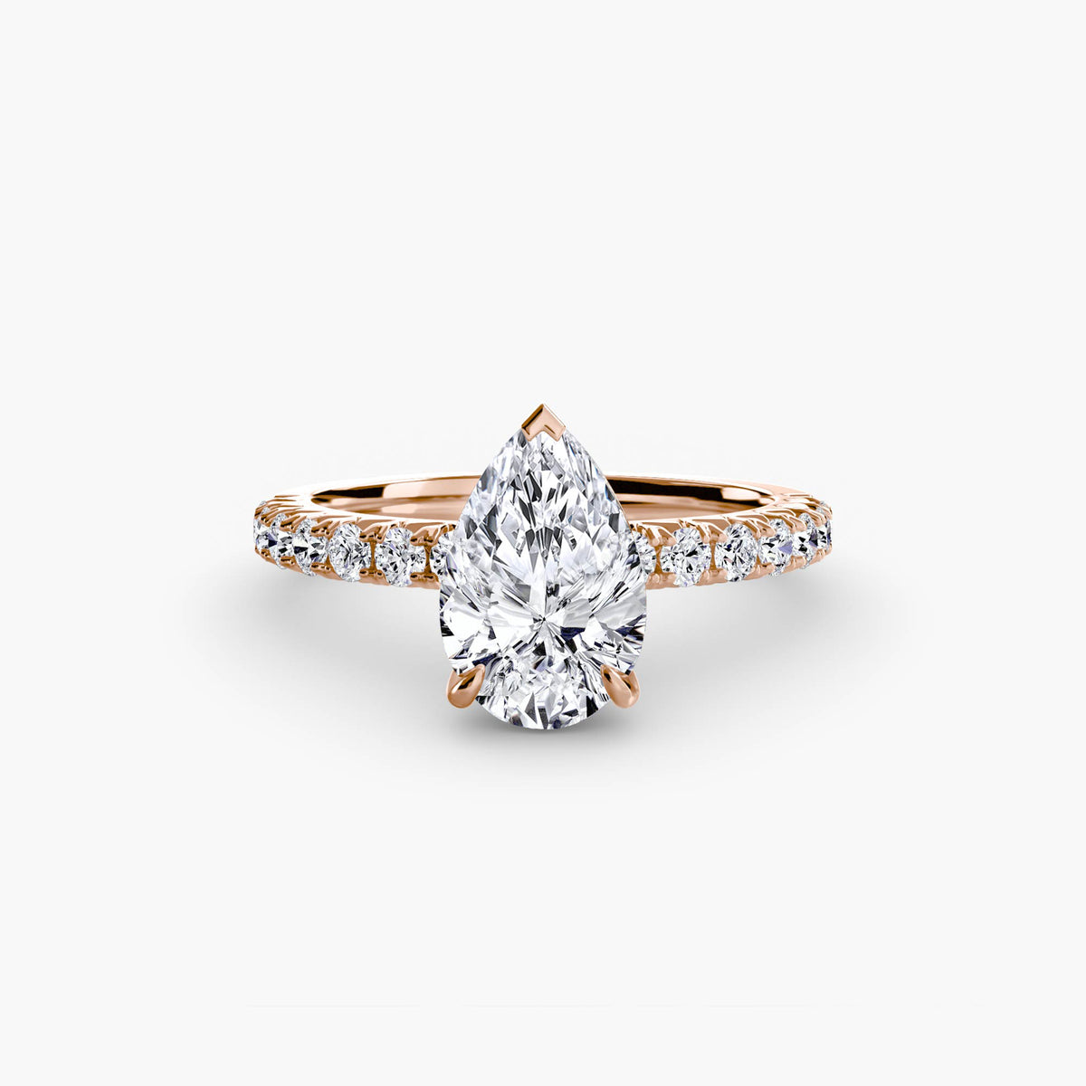 Bague Solitaire Pavée (Modèle 6)