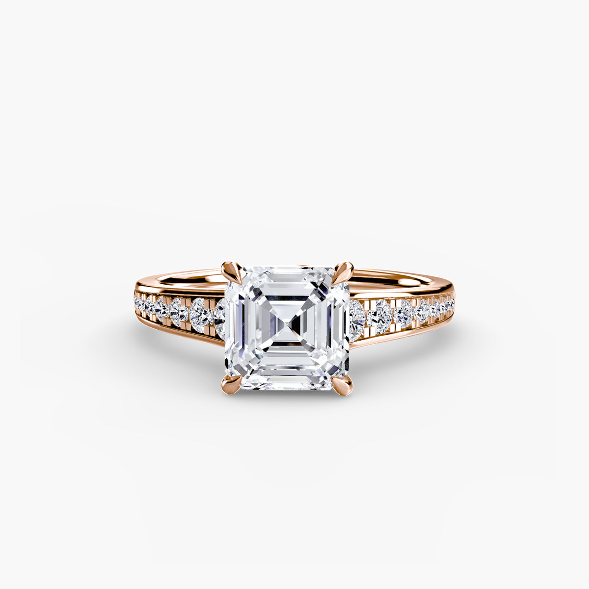 Bague Solitaire Pavée (Modèle 7)