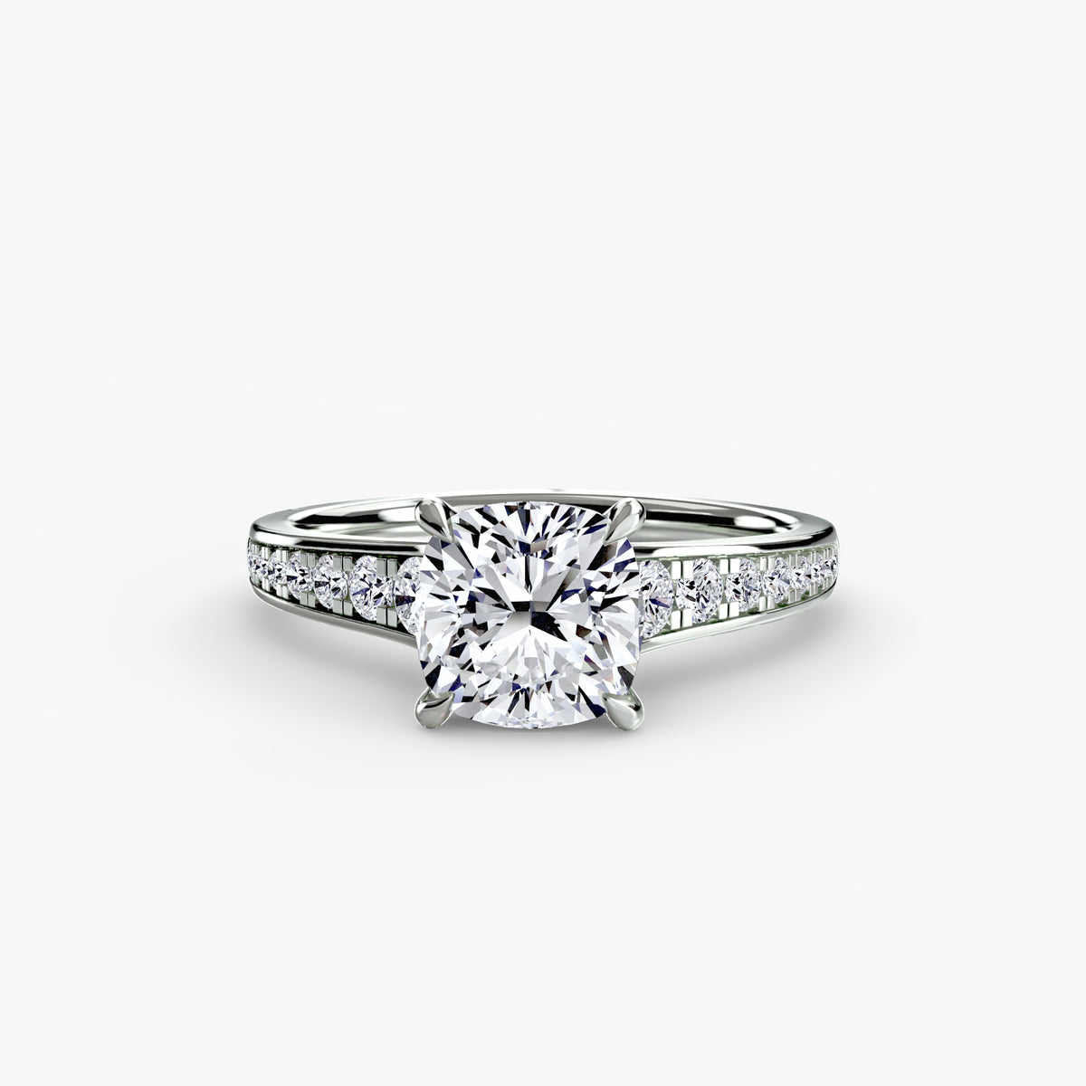 Bague Solitaire Pavée (Modèle 7)