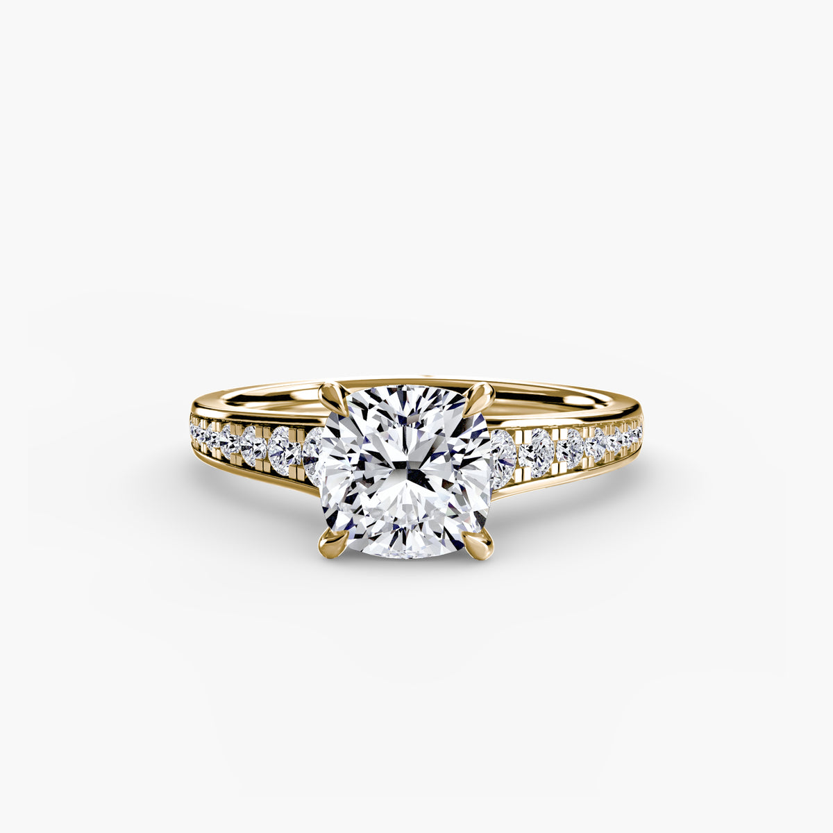 Bague Solitaire Pavée (Modèle 7)