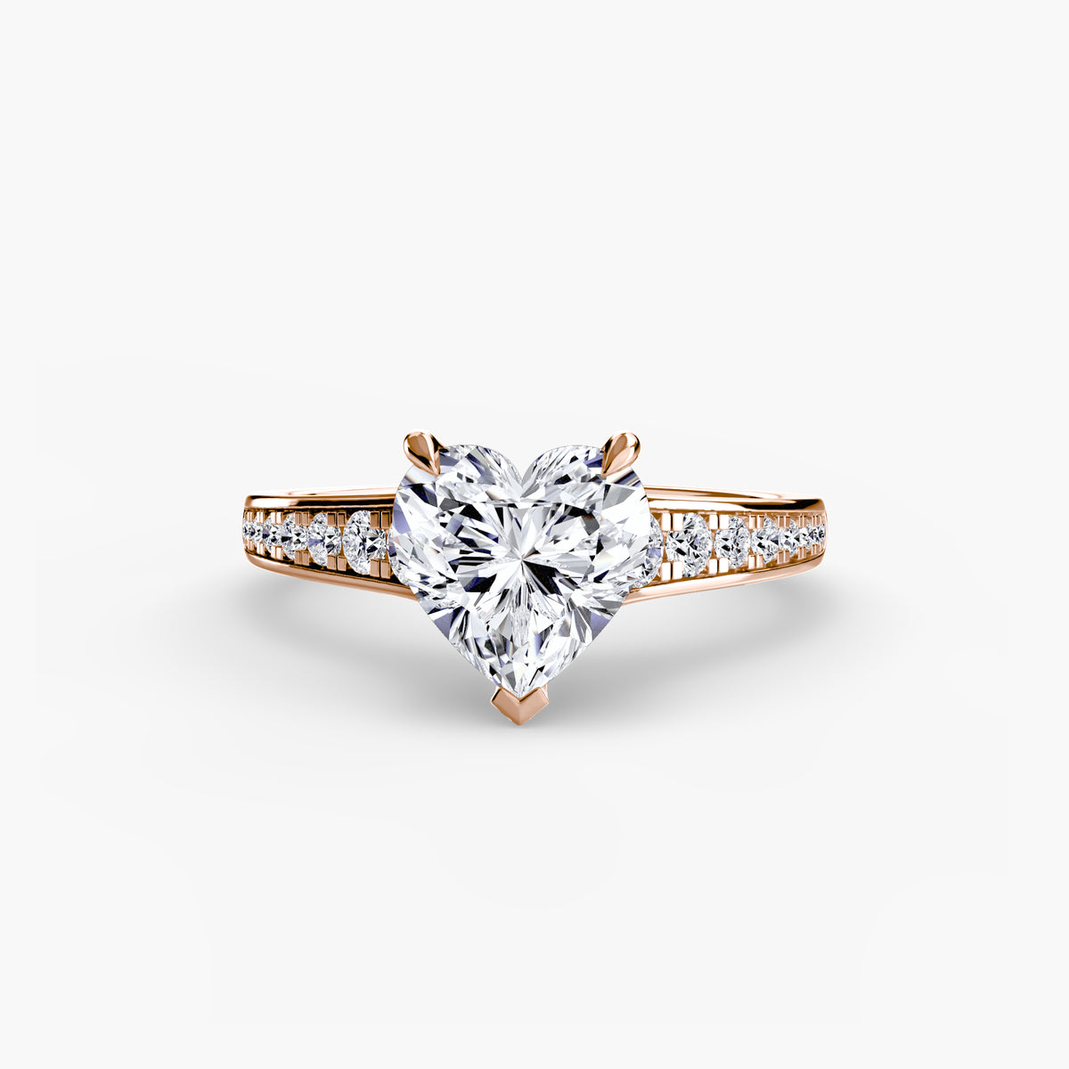 Bague Solitaire Pavée (Modèle 7)
