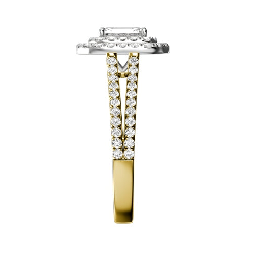 Radiant Lab-grown Diamond Bridal Ring — side