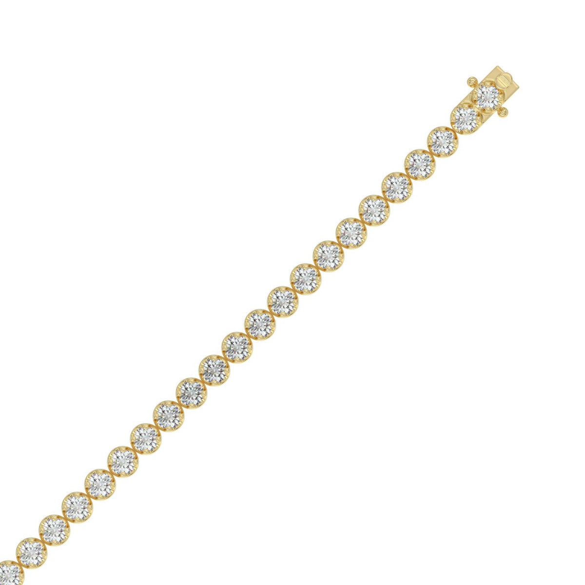5 ct, or jaune 9 carats, vue de dessus #Carats_5 ct#Métal~Or jaune