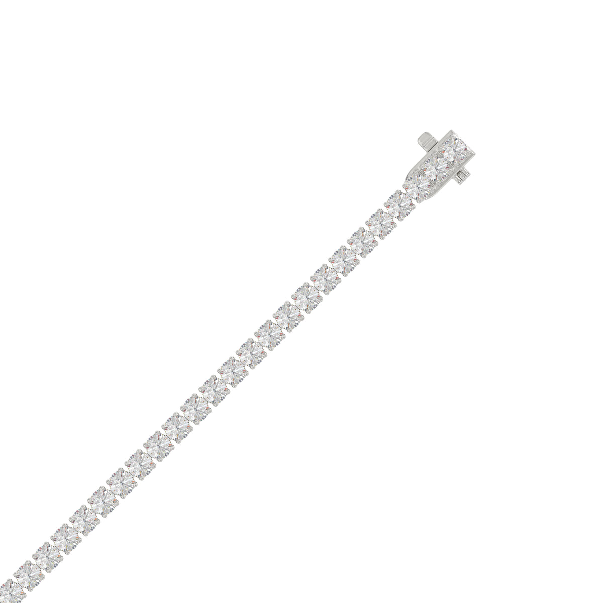 3 ct, or blanc 9 carats, vue de dessus #Carats_3 ct#Métal~Or blanc