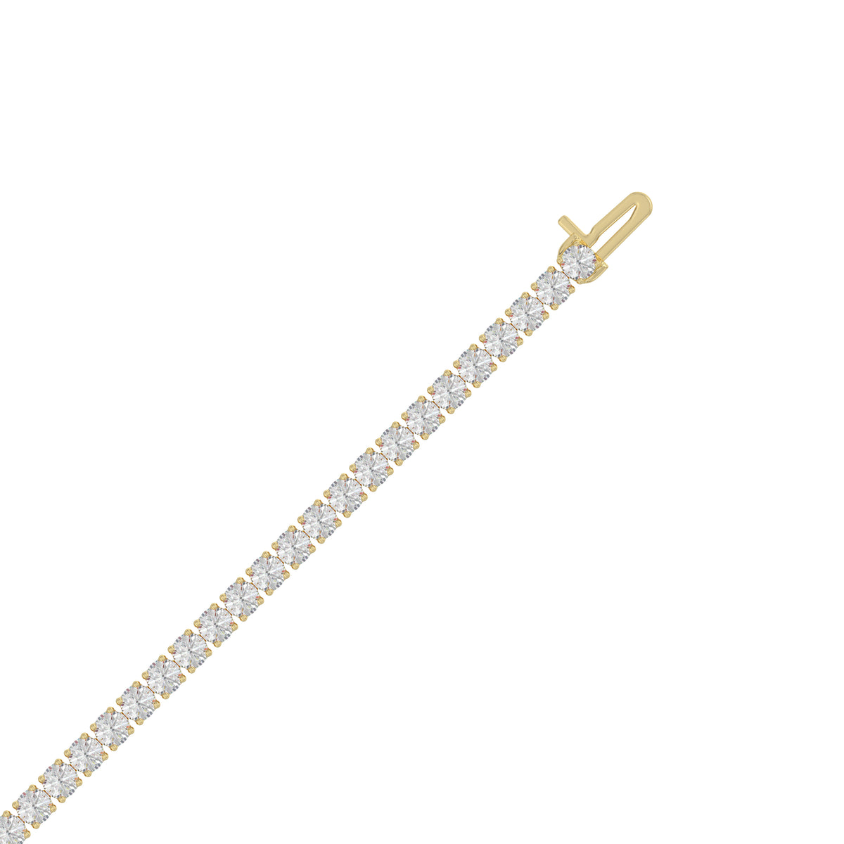 3 ct, or jaune 9 carats, vue à plat #Carats_3 ct#Métal~Or jaune