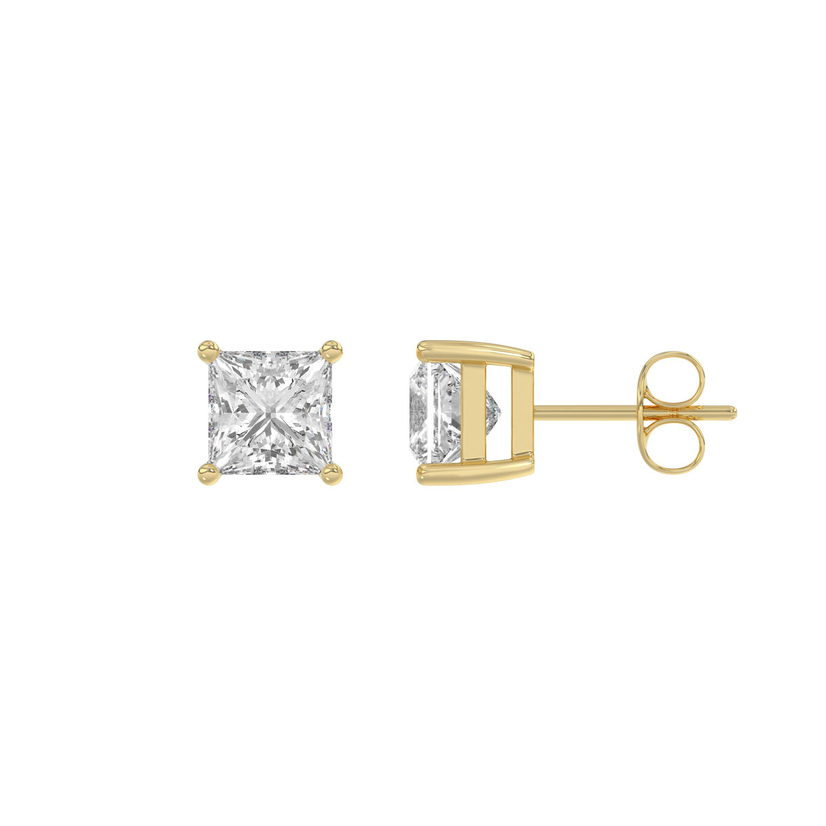 #Forme_Princesse#Carats_1,5 ct#Métal~Or jaune