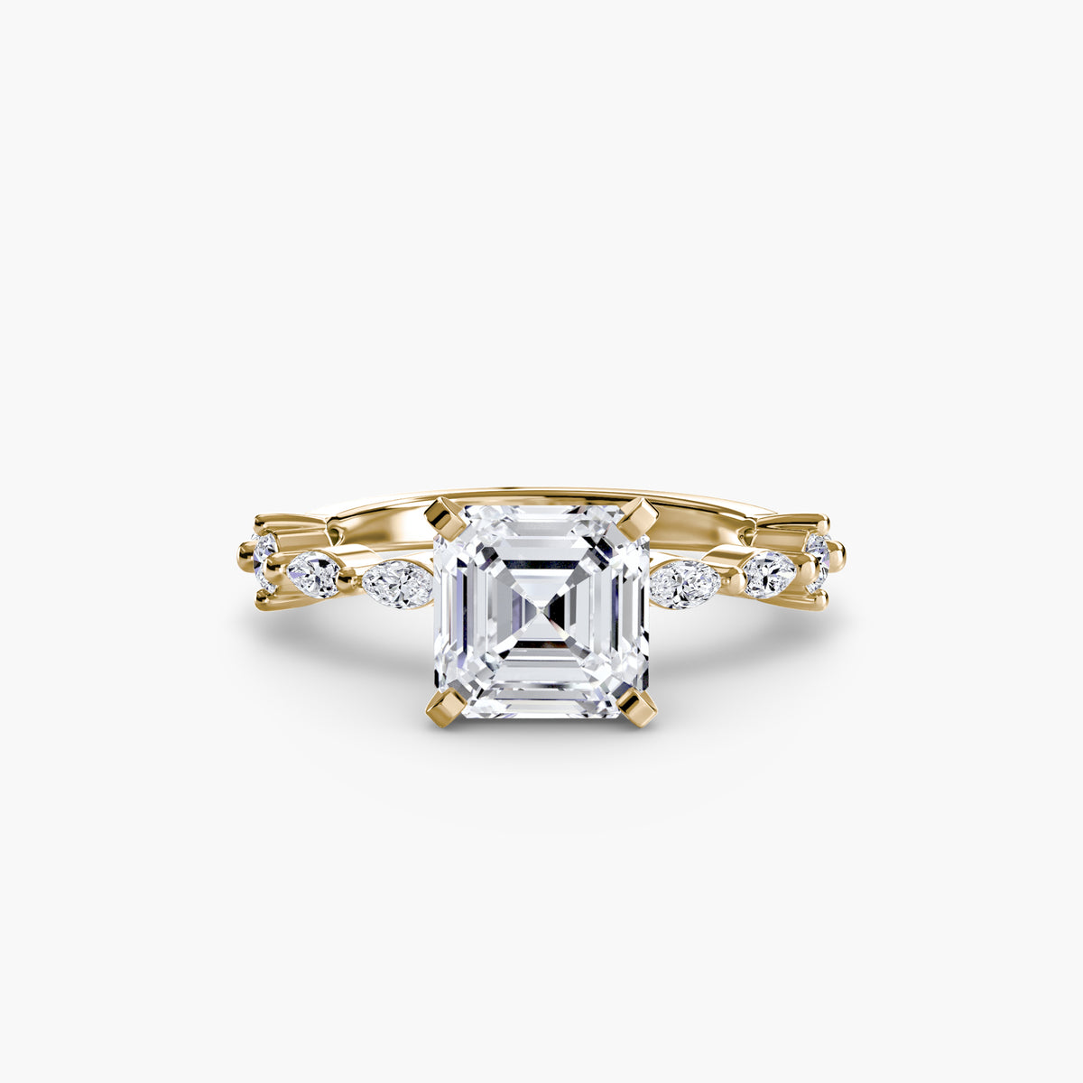 Bague Solitaire à Pavé Intégral