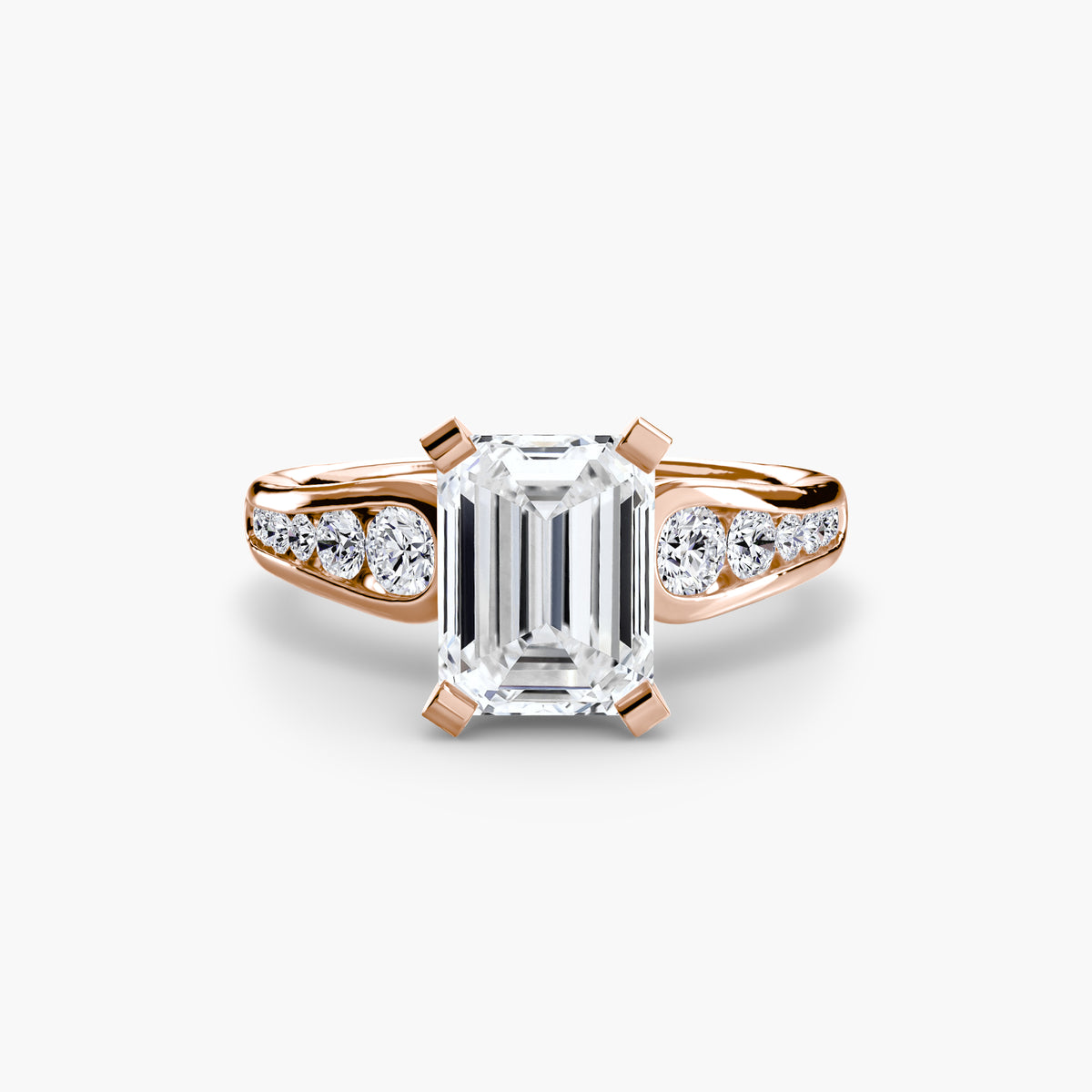 Bague Solitaire Pavée (Modèle 2)