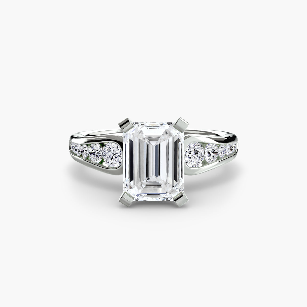 Bague Solitaire Pavée (Modèle 2)