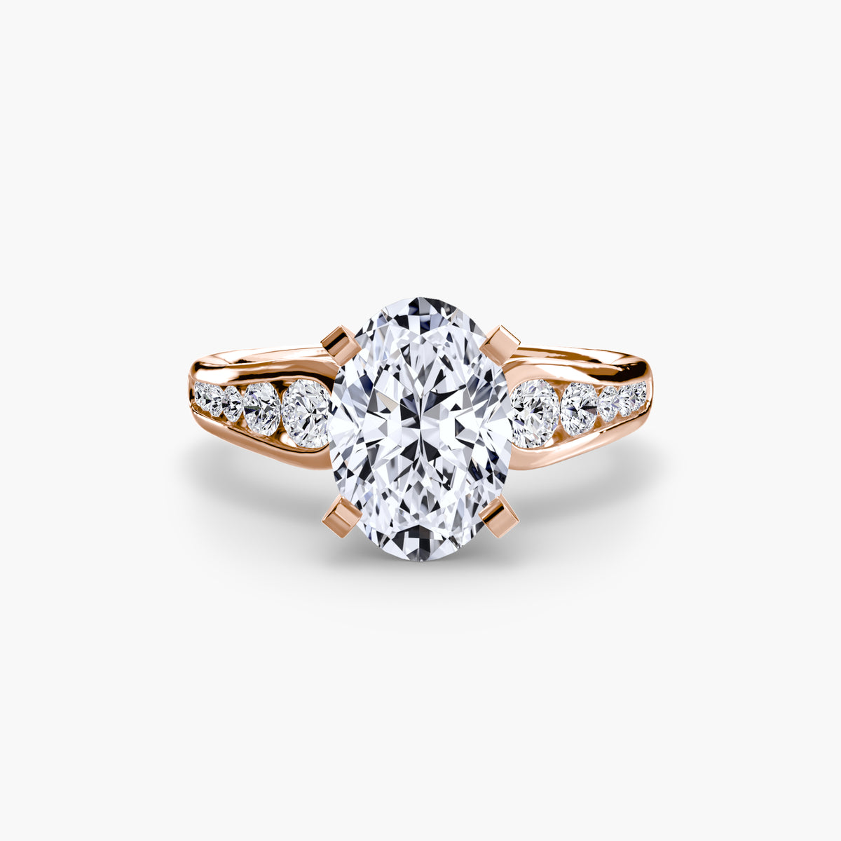 Bague Solitaire Pavée (Modèle 2)