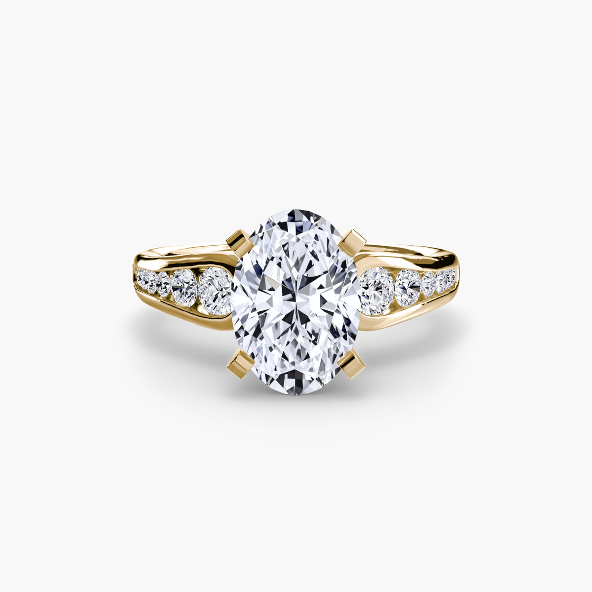 Bague Solitaire Pavée (Modèle 2)