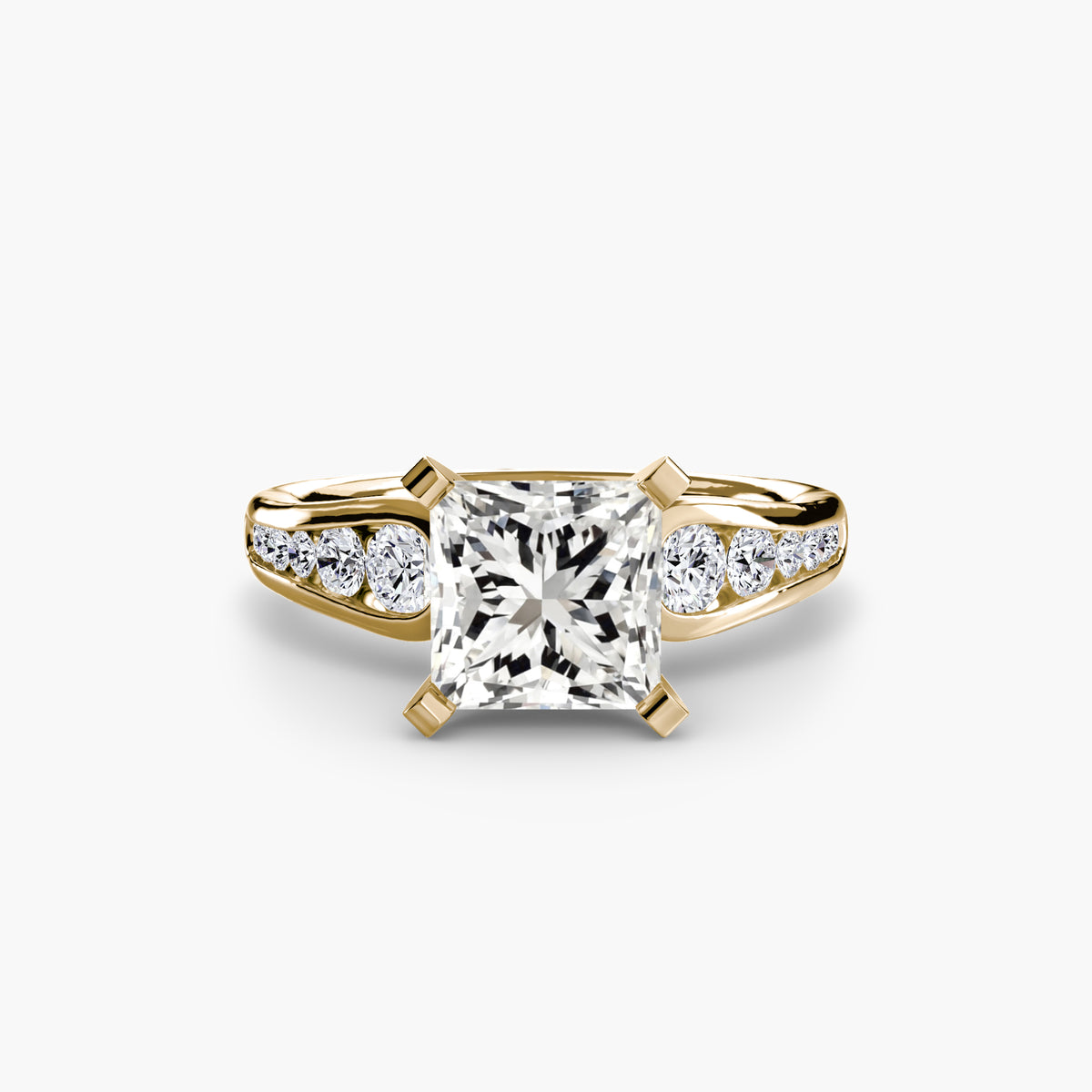 Bague Solitaire Pavée (Modèle 2)