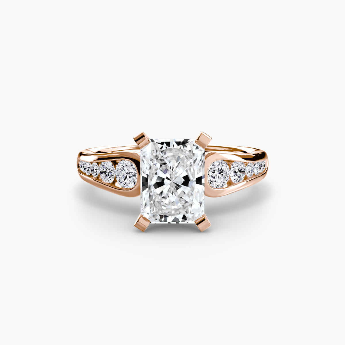 Bague Solitaire Pavée (Modèle 2)