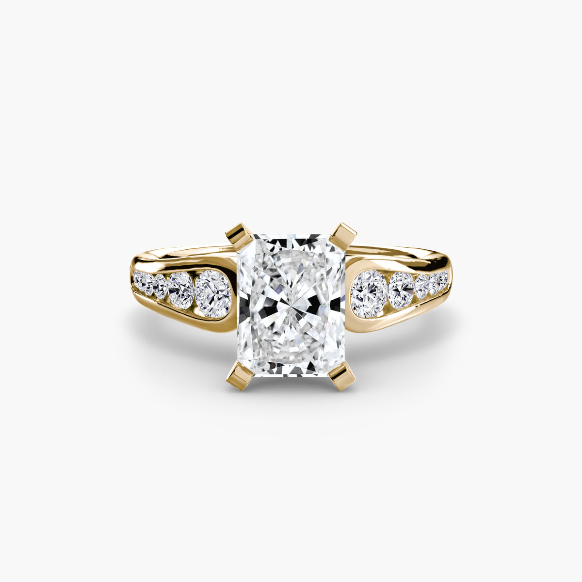 Bague Solitaire Pavée (Modèle 2)
