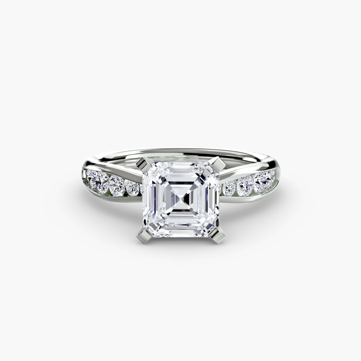 Bague Solitaire Pavée (Modèle 3)