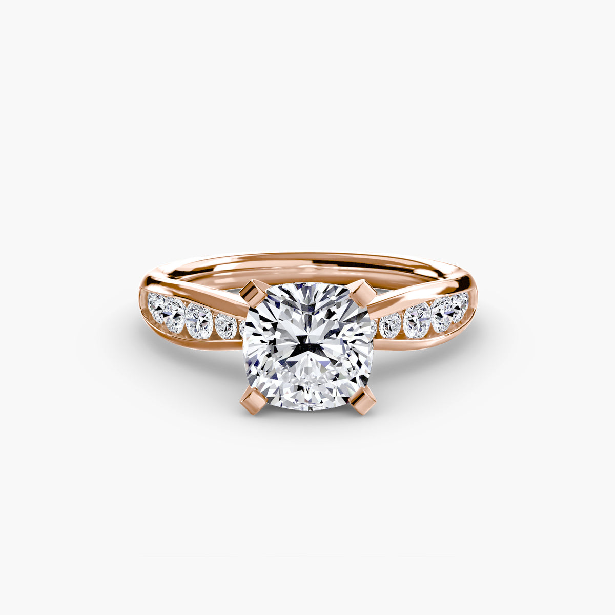 Bague Solitaire Pavée (Modèle 3)