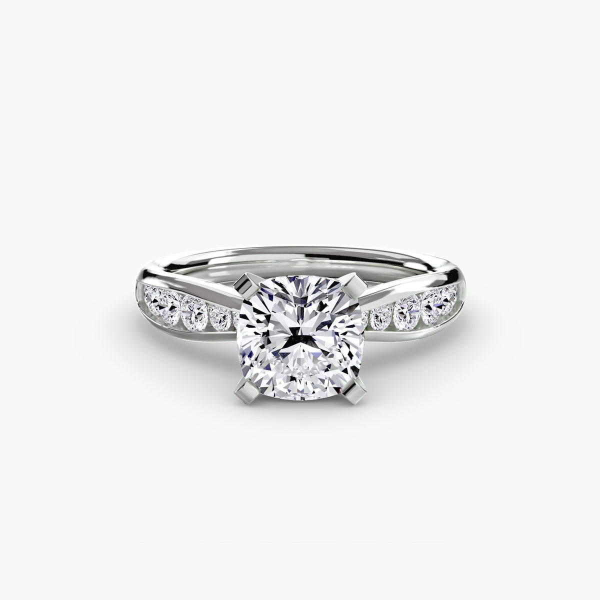 Bague Solitaire Pavée (Modèle 3)