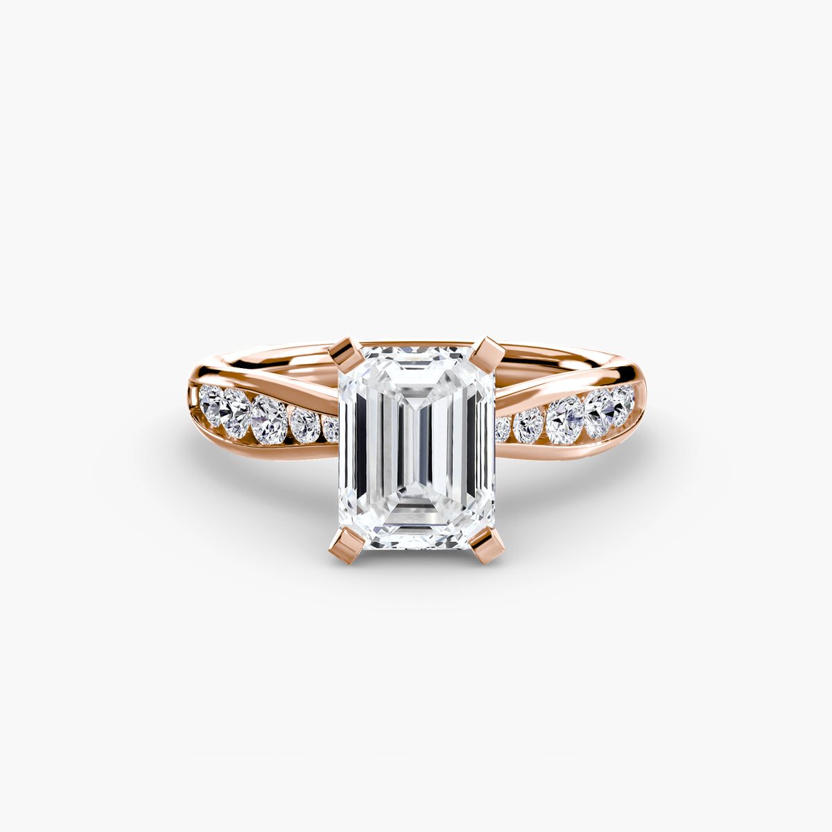 Bague Solitaire Pavée (Modèle 3)