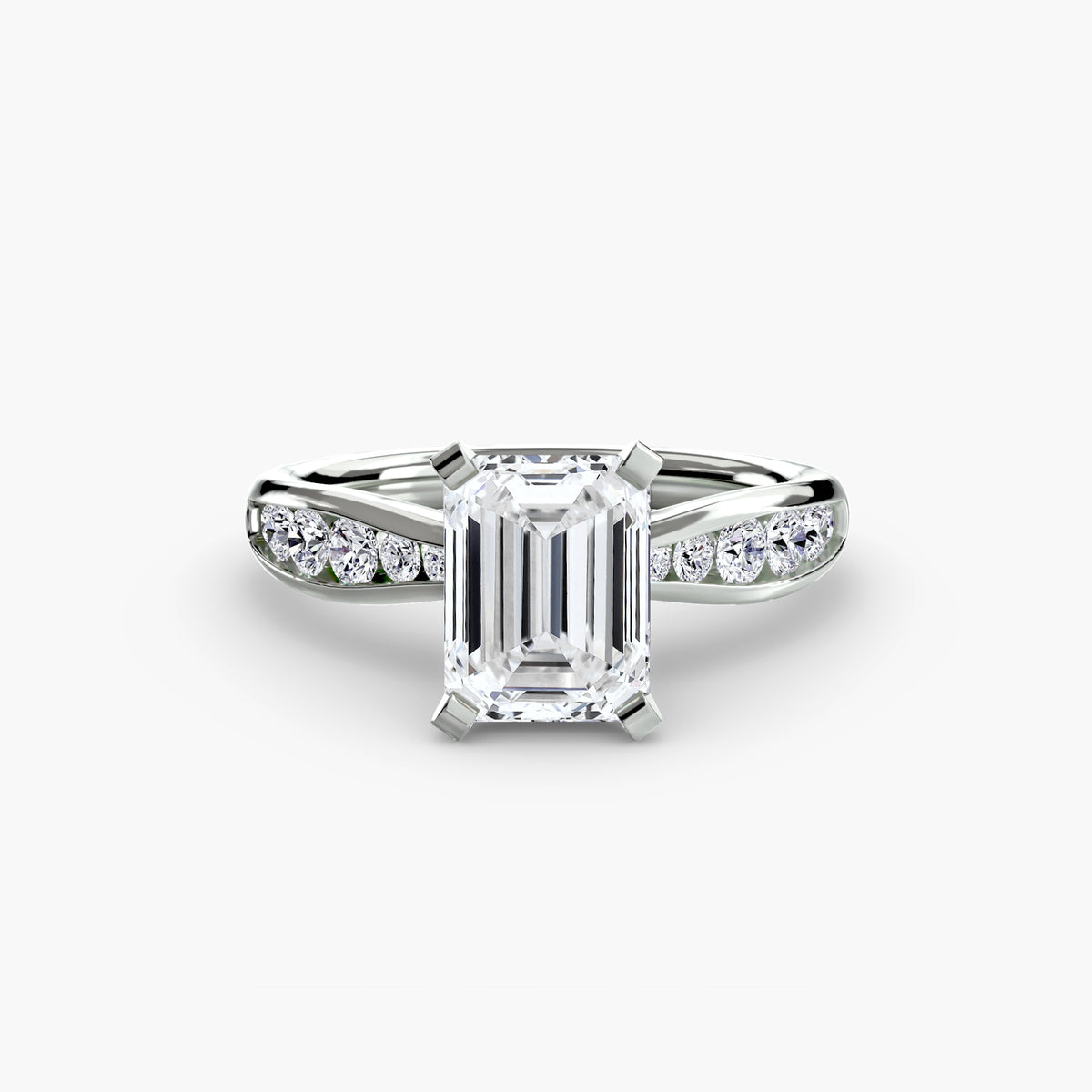 Bague Solitaire Pavée (Modèle 3)