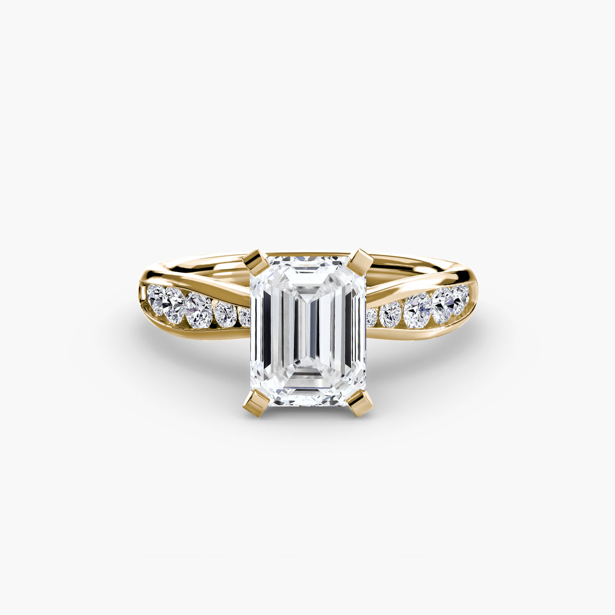 Bague Solitaire Pavée (Modèle 3)