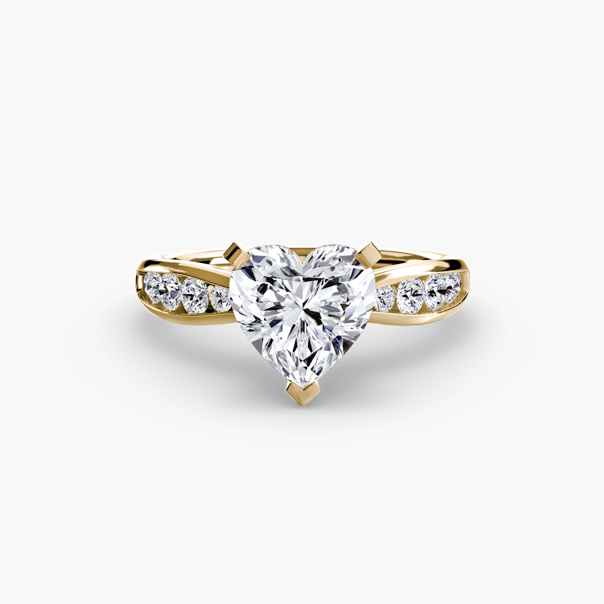 Bague Solitaire Pavée (Modèle 3)