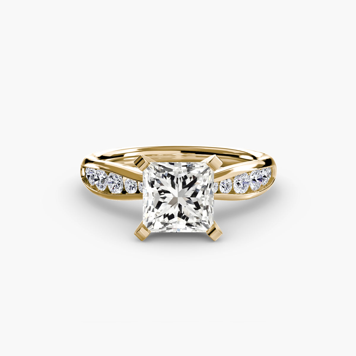 Bague Solitaire Pavée (Modèle 3)