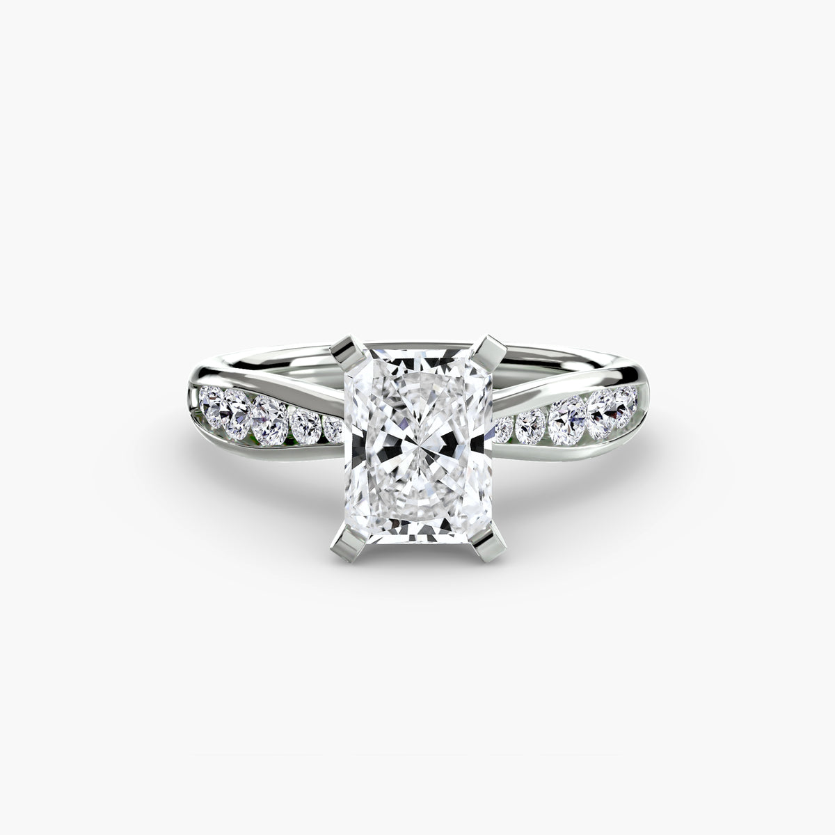 Bague Solitaire Pavée (Modèle 3)
