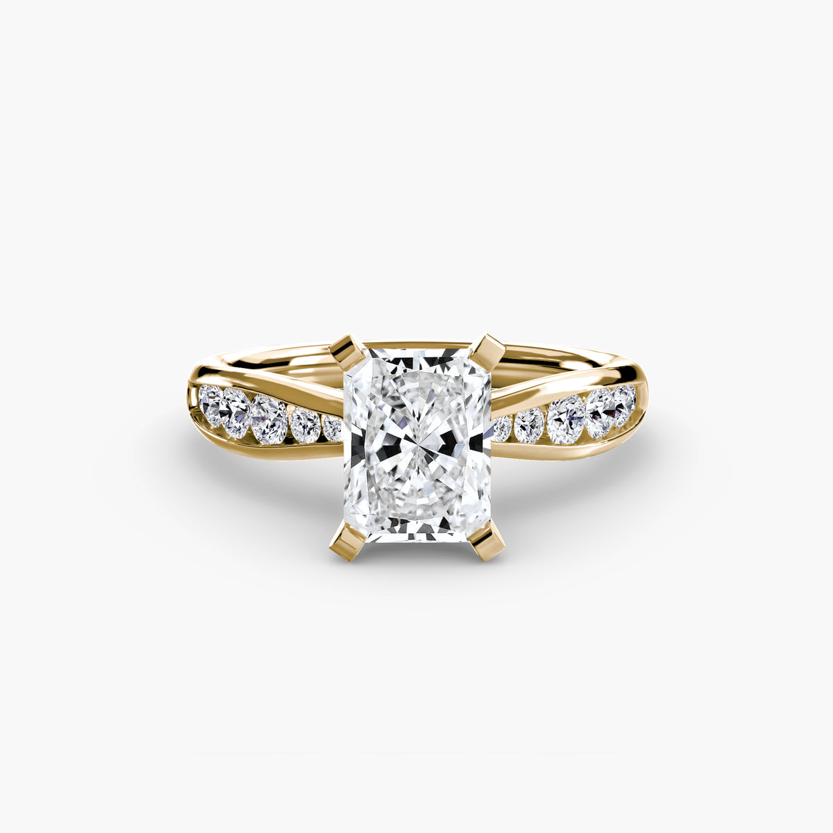 Bague Solitaire Pavée (Modèle 3)