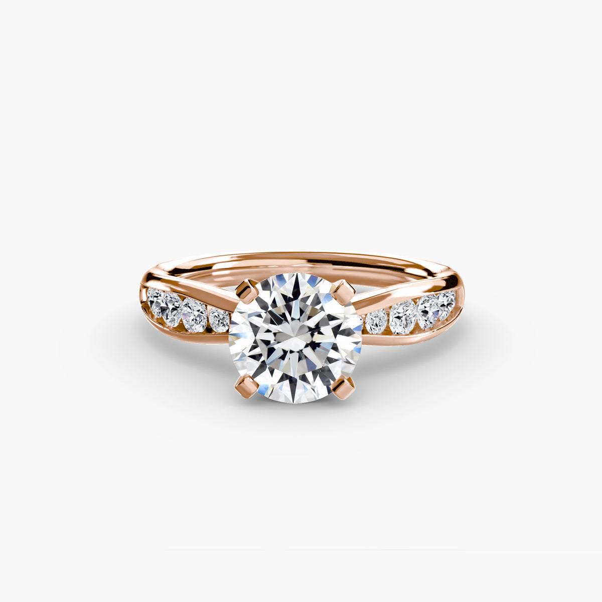 Bague Solitaire Pavée (Modèle 3)
