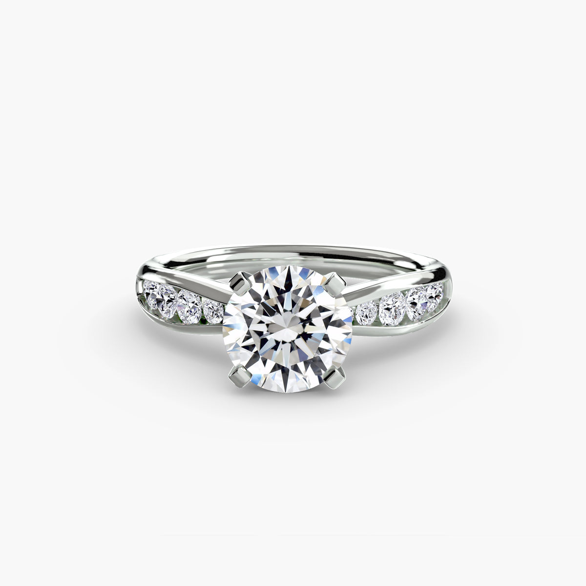 Bague Solitaire Pavée (Modèle 3)