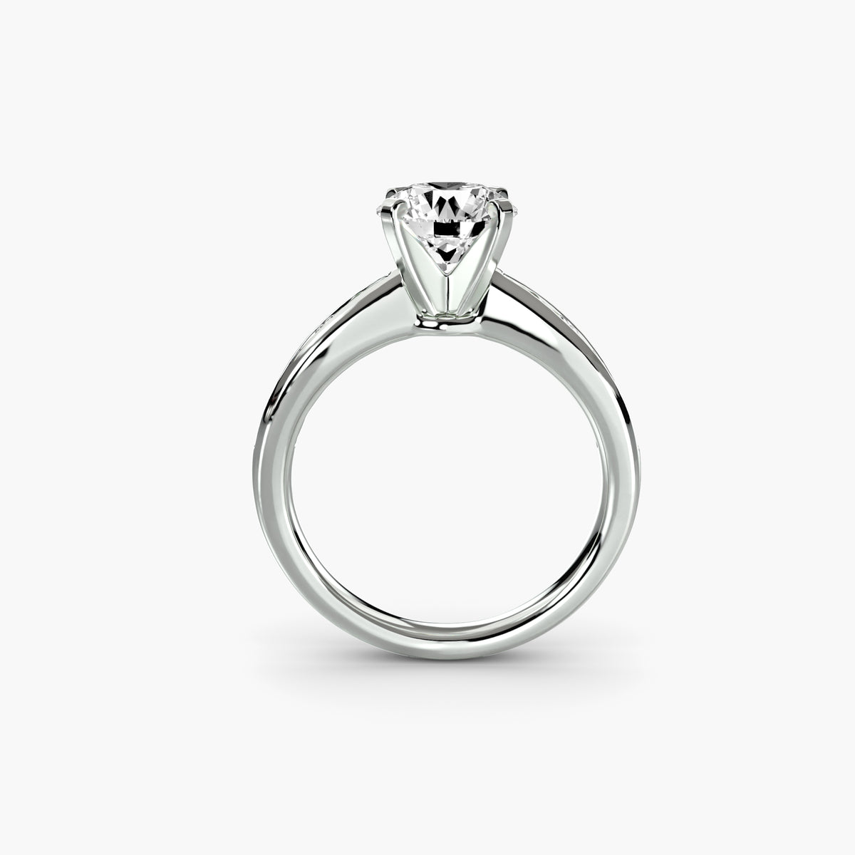 Bague Solitaire Pavée (Modèle 3)