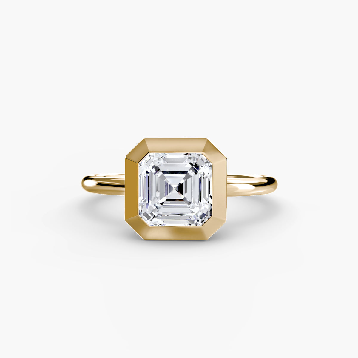 Bague Solitaire à Serti Clos